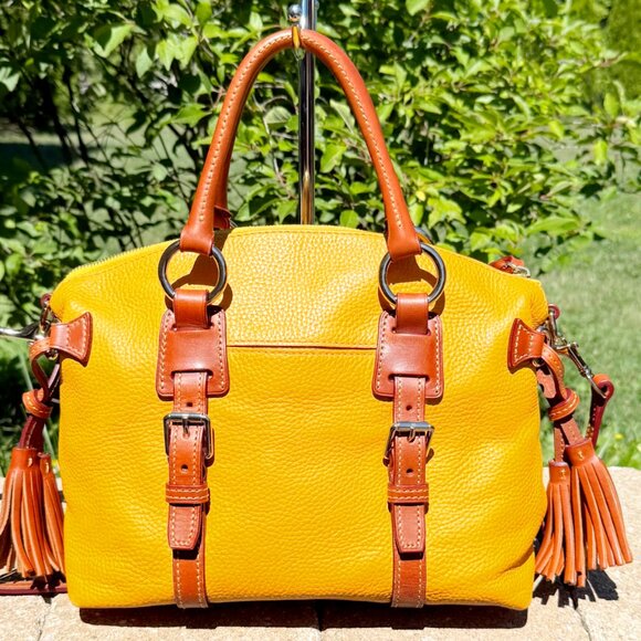 Dooney & Bourke Pebble Grain Domed Leather Bristol Satchel - Picture 6 of 14